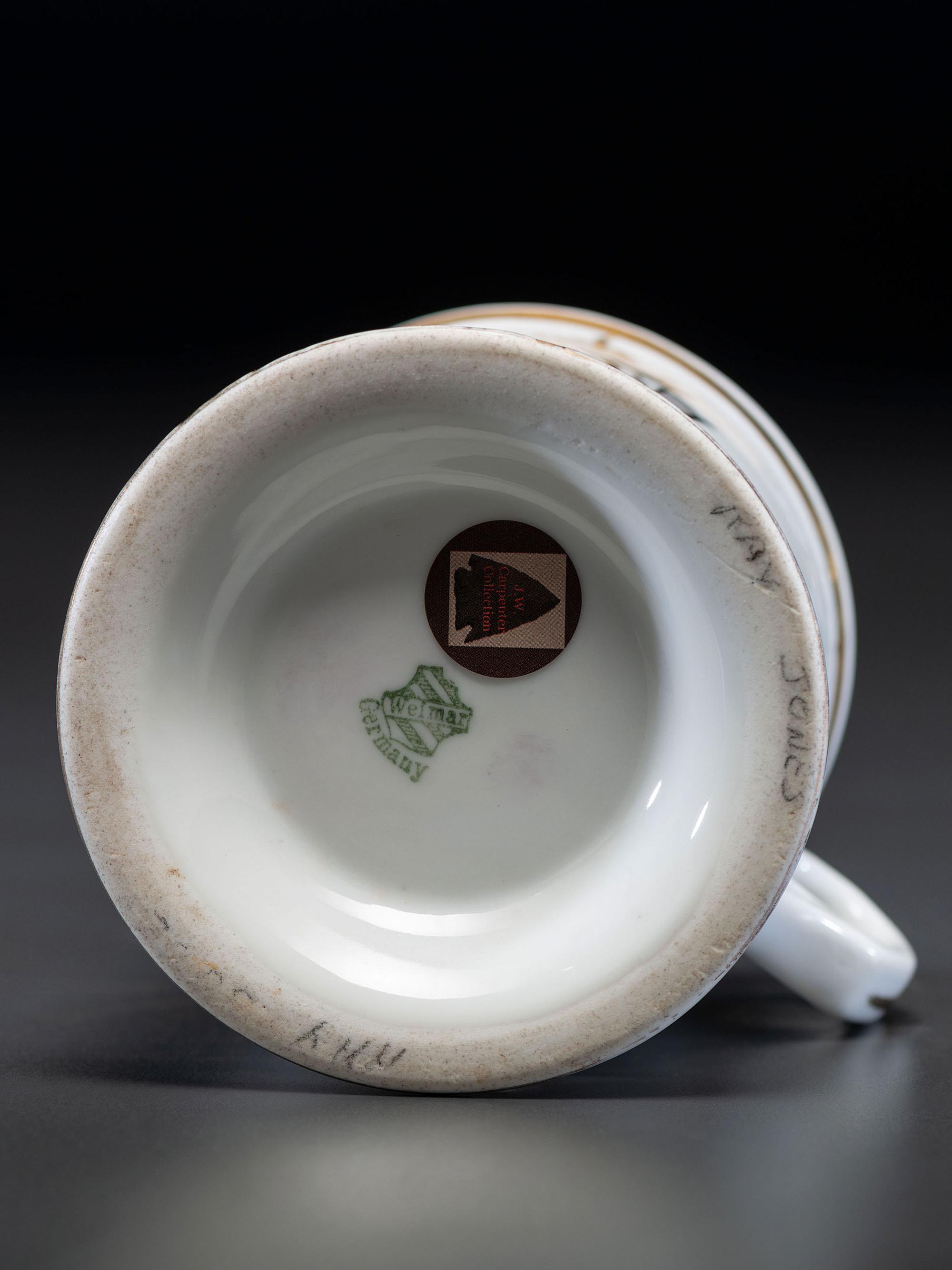 A Gardener's Porcelain Shaving Mug
