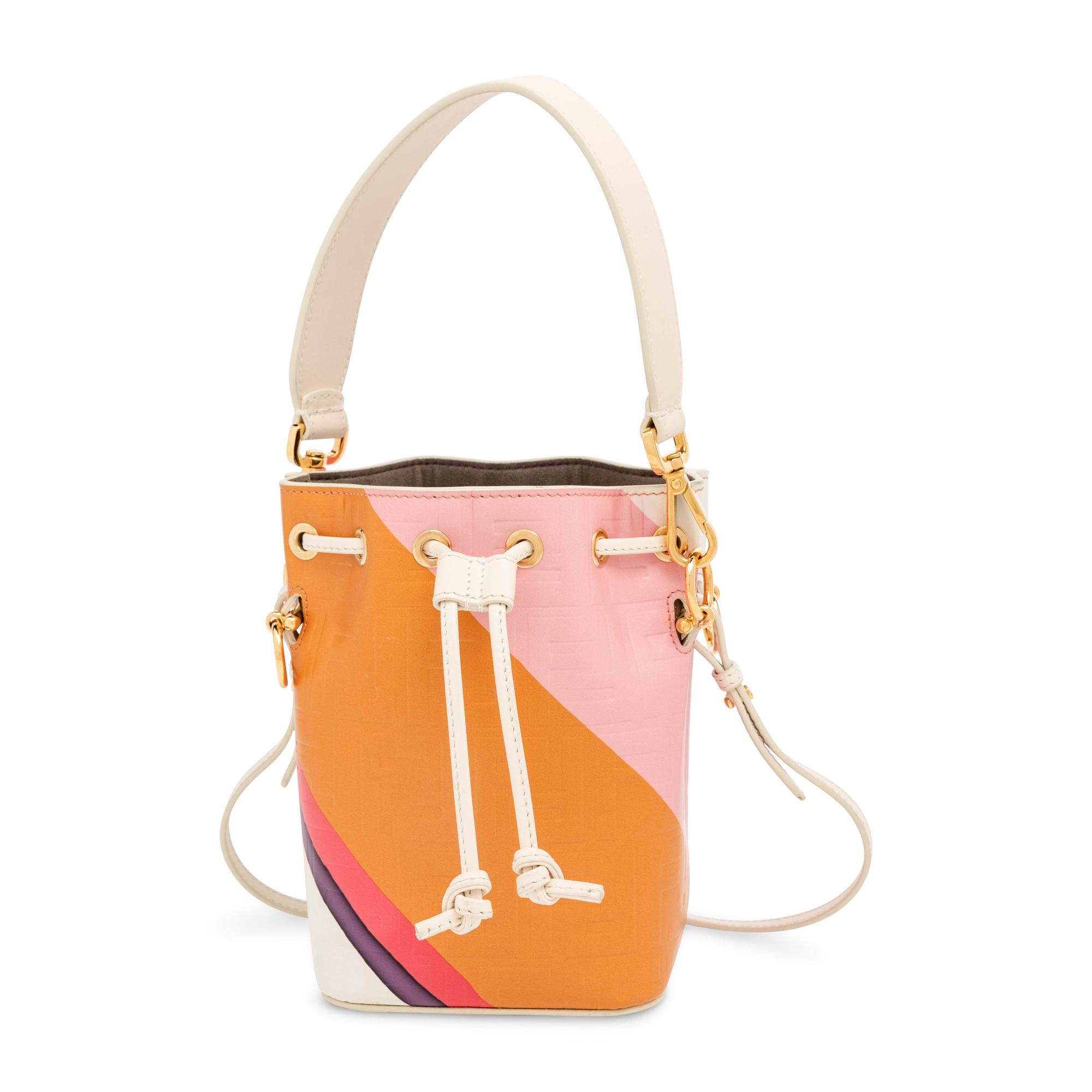 Fendi, Mon Tresor Bucket Bag in Embossed Leather