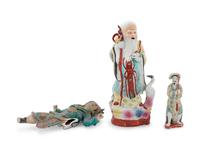 Ten Chinese Famille Rose Porcelain Figures