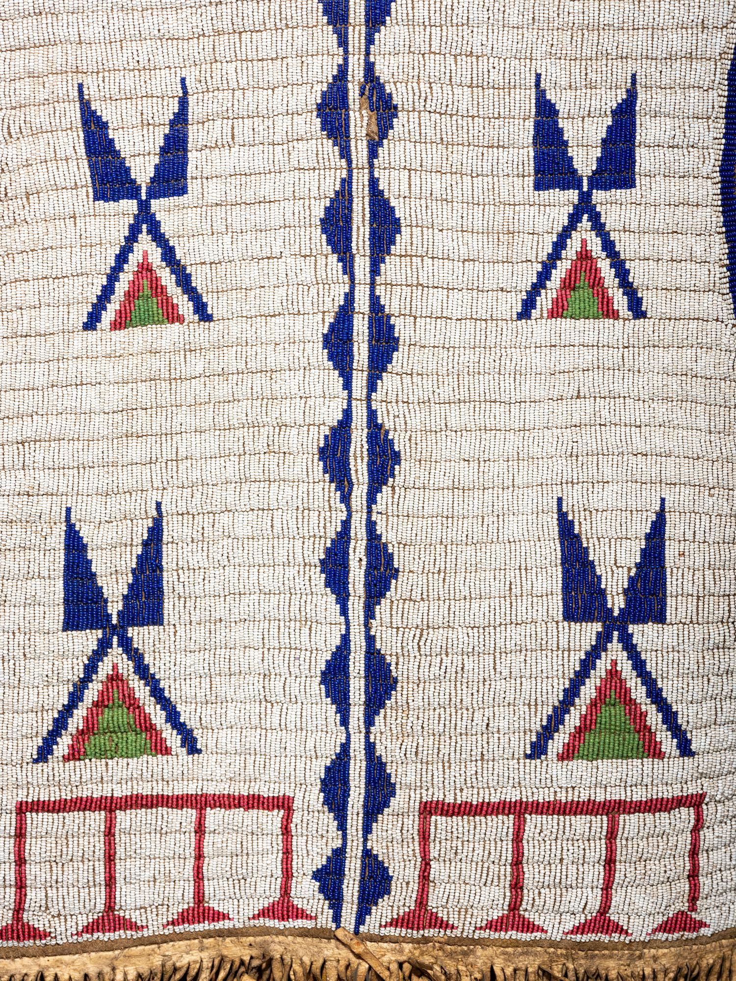 Sioux Beaded Buffalo Hide Vest
