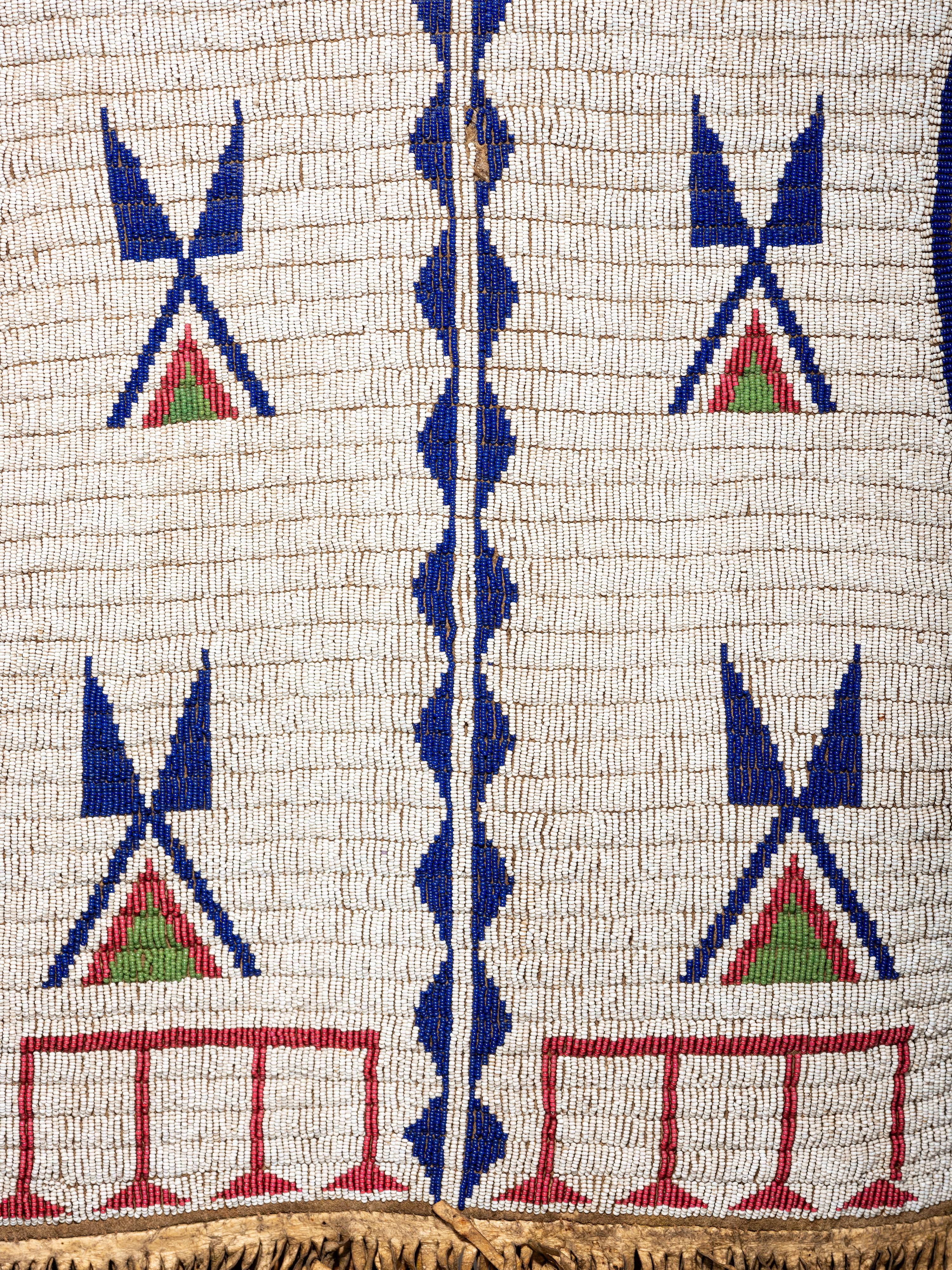 Sioux Beaded Buffalo Hide Vest
