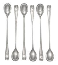 A Set of Twelve American Silver Iced Tea Spoons, Tiffany & Co., New York, NY,