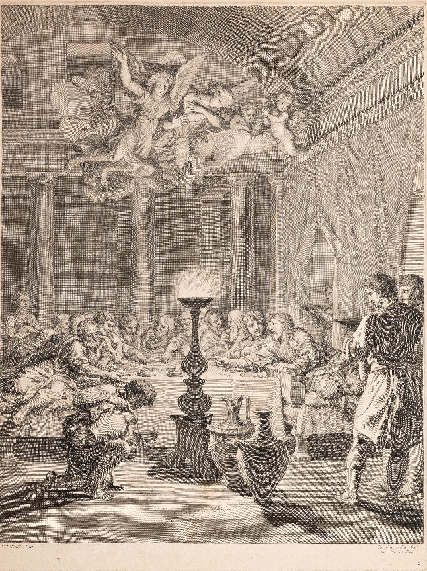 A group of five prints depicting religious scenery