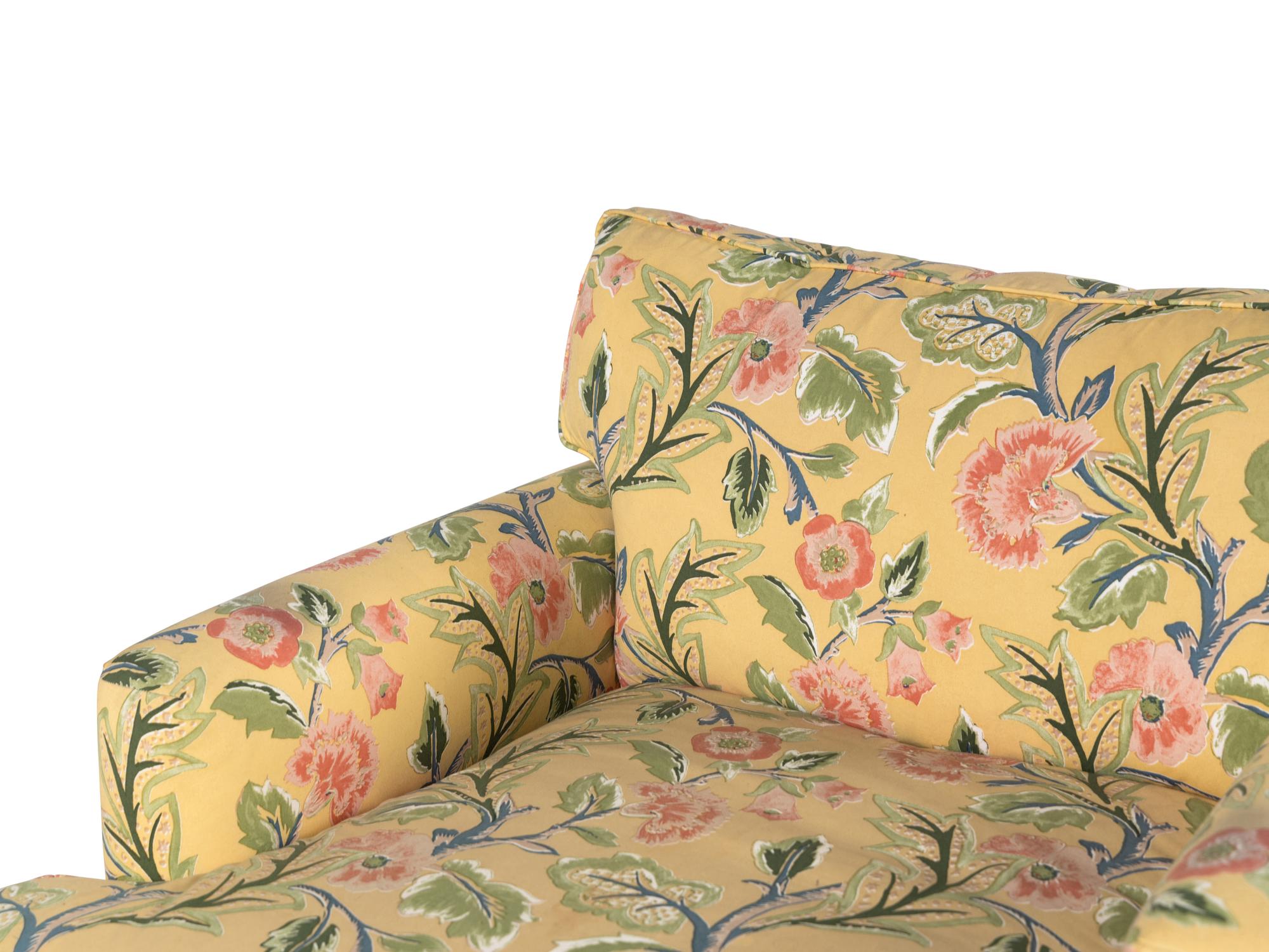 A Floral Upholstered Armchair