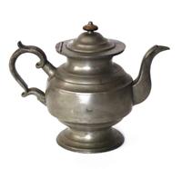 Pewter teapot circa 1835