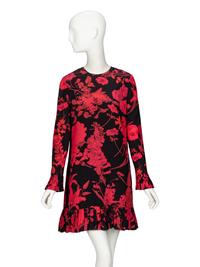 Valentino, Floral-Print Silk Dress