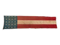 [FLAGS]. 20-star American flag/banner. Ca 1876 or later.