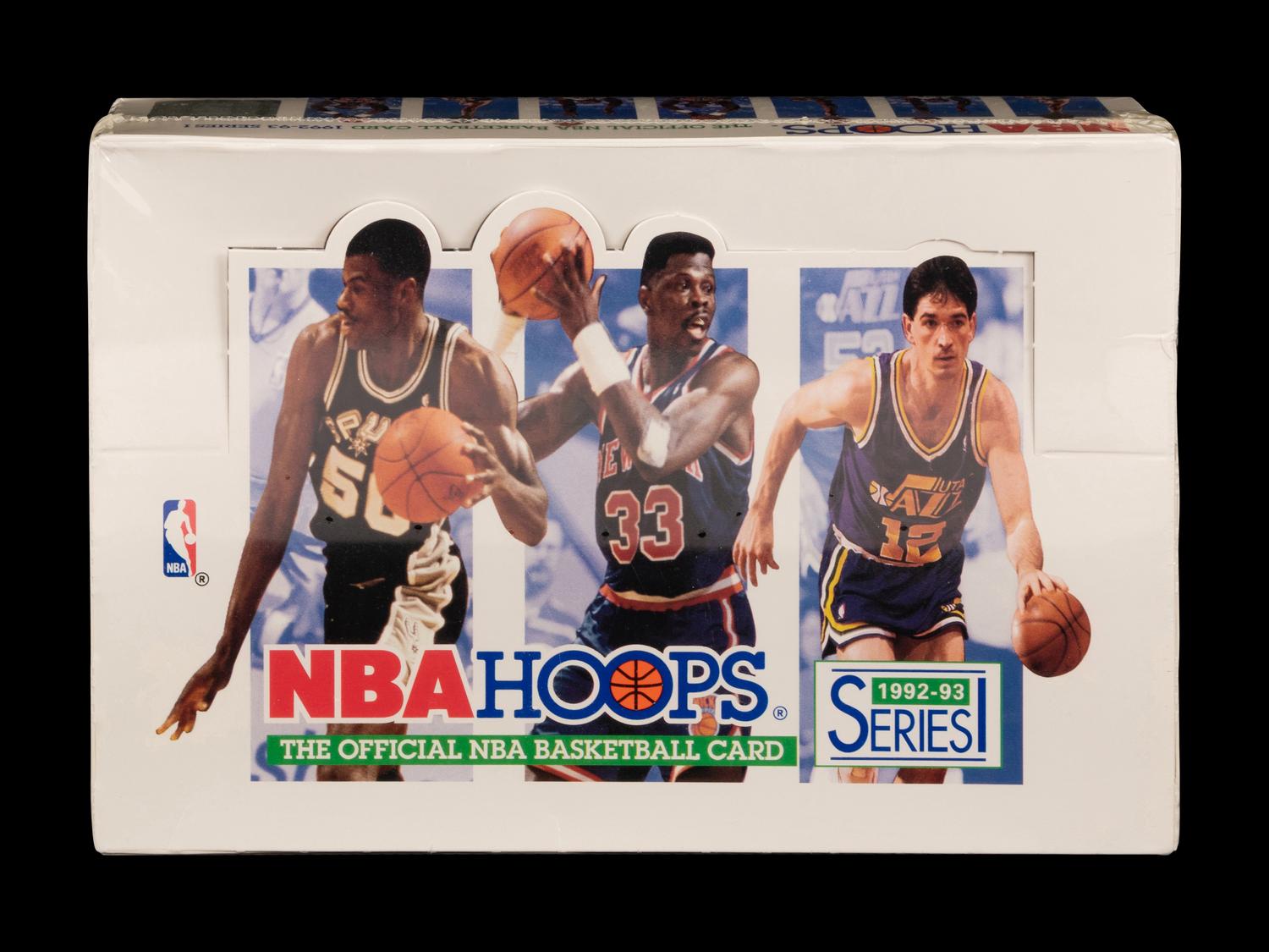 An Unopened 1992-93 NBA Hoops Series 1 Basketball Card Box