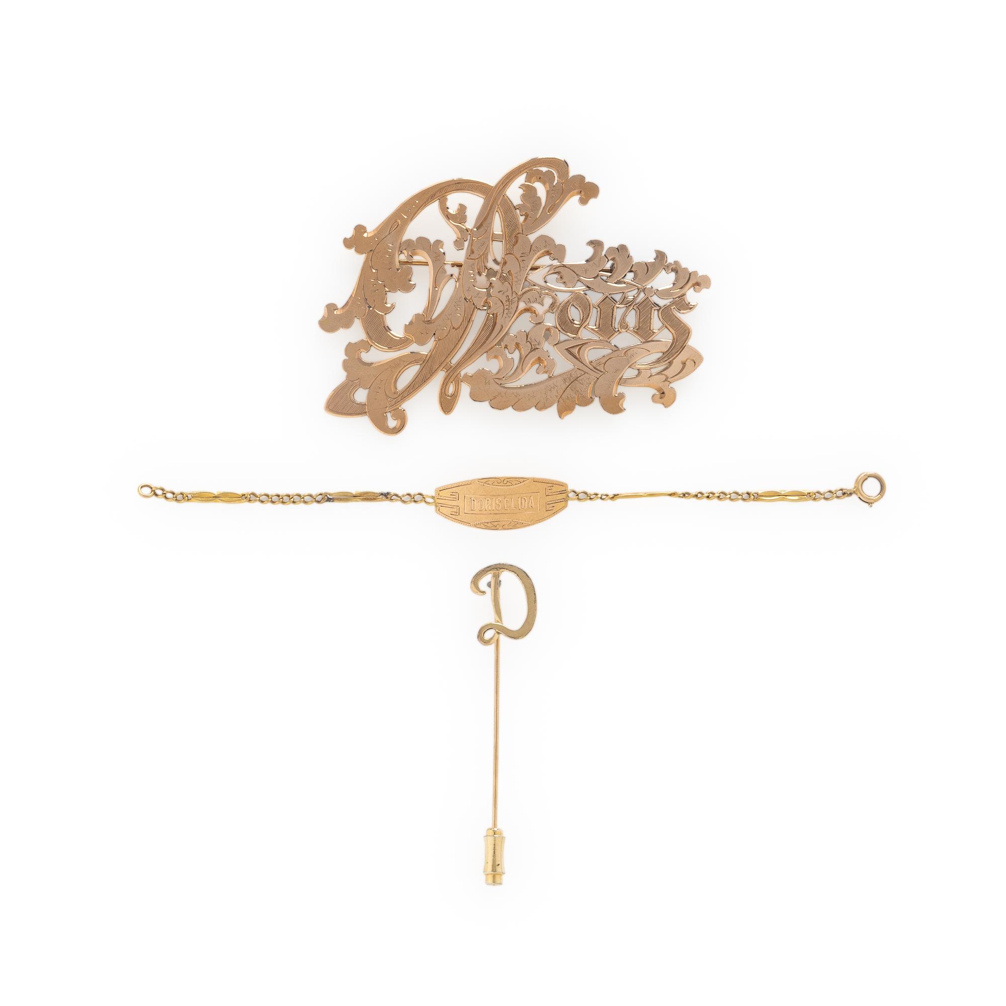 Collection of Yellow and Rose Gold Jewelry