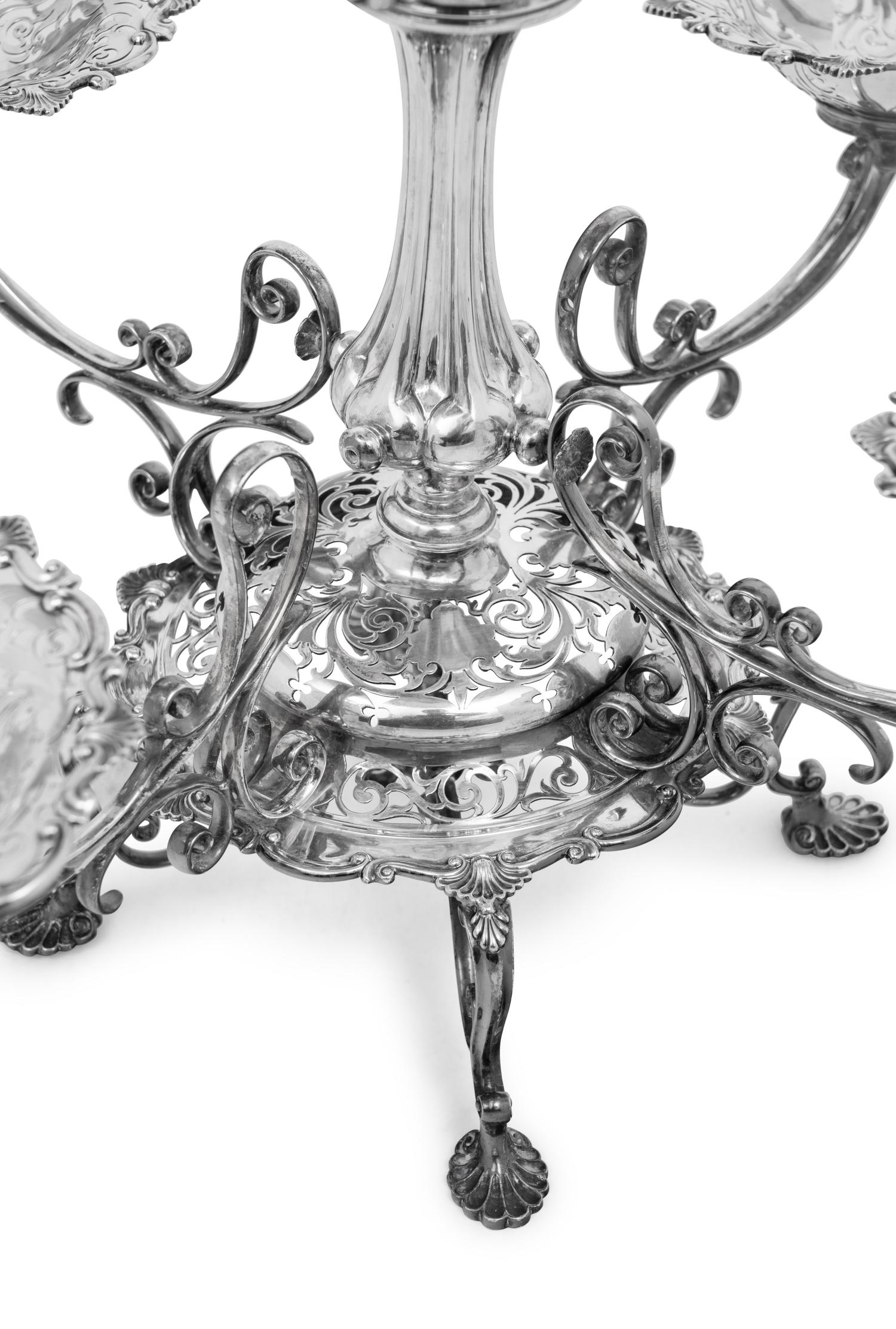 An Edward VII Silver Epergne