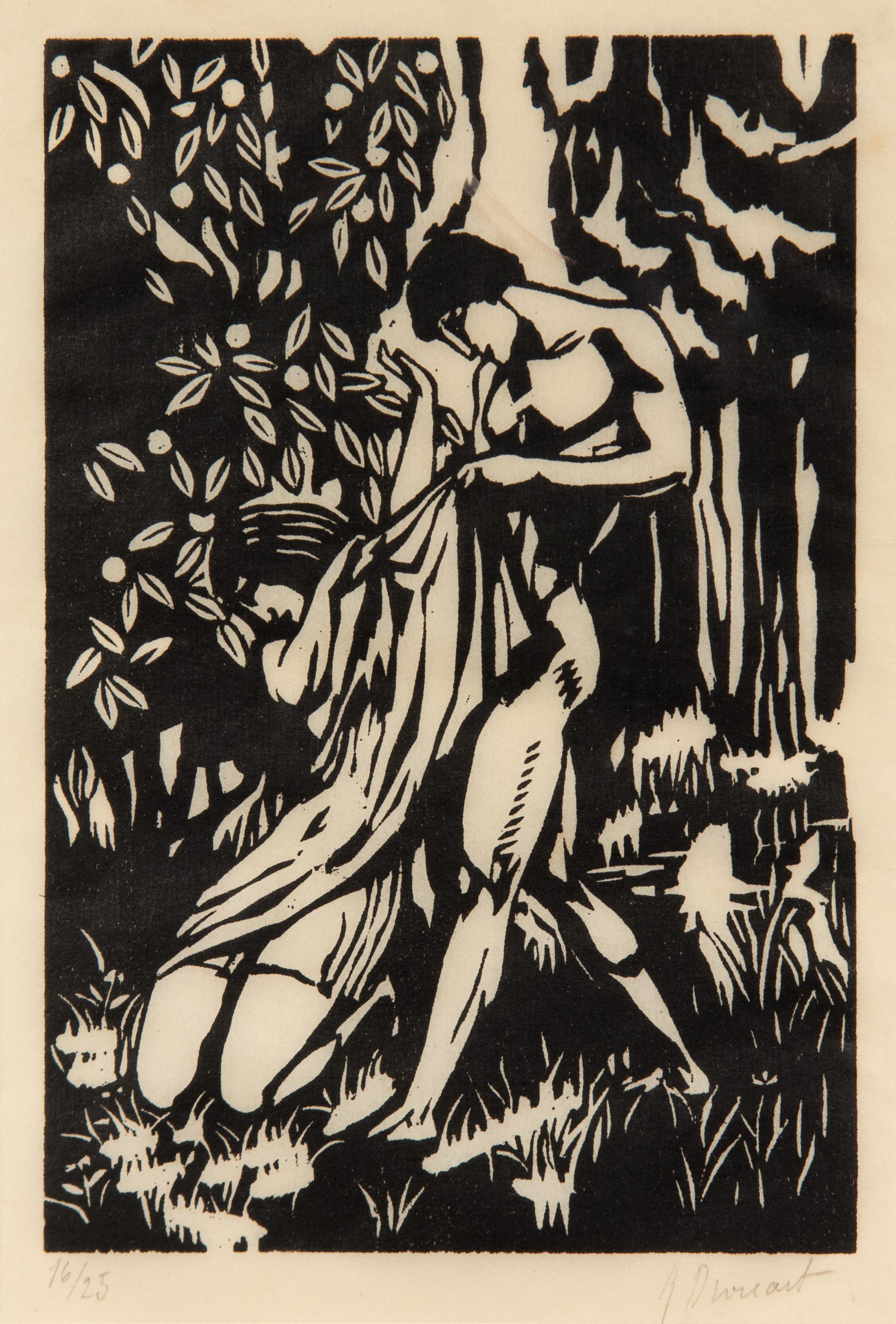 A group of three 20th Century French prints (by Maurice Denis, Adrien de Witte and one signed illegibly)