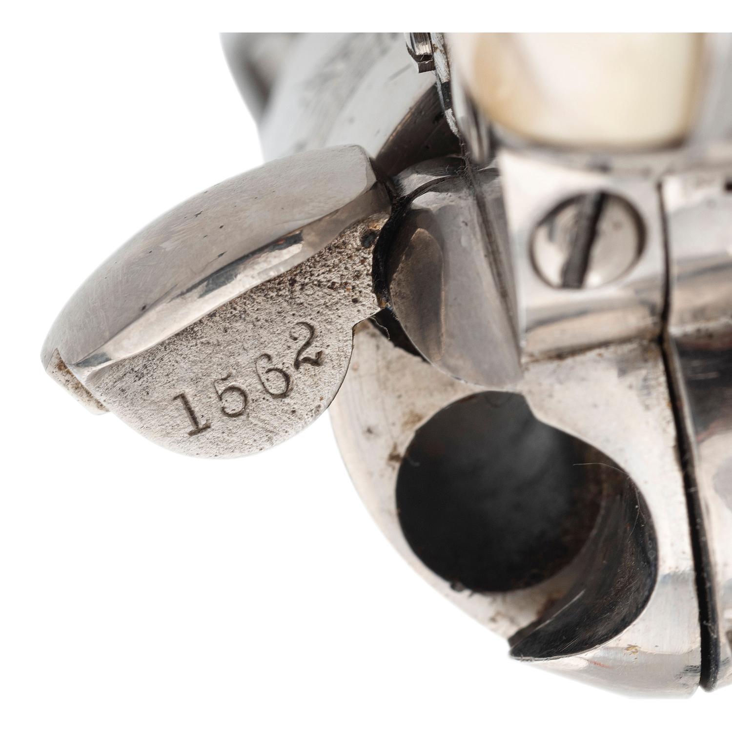 Re-Nickeled Colt Model 1871-72 Open Top Revolver