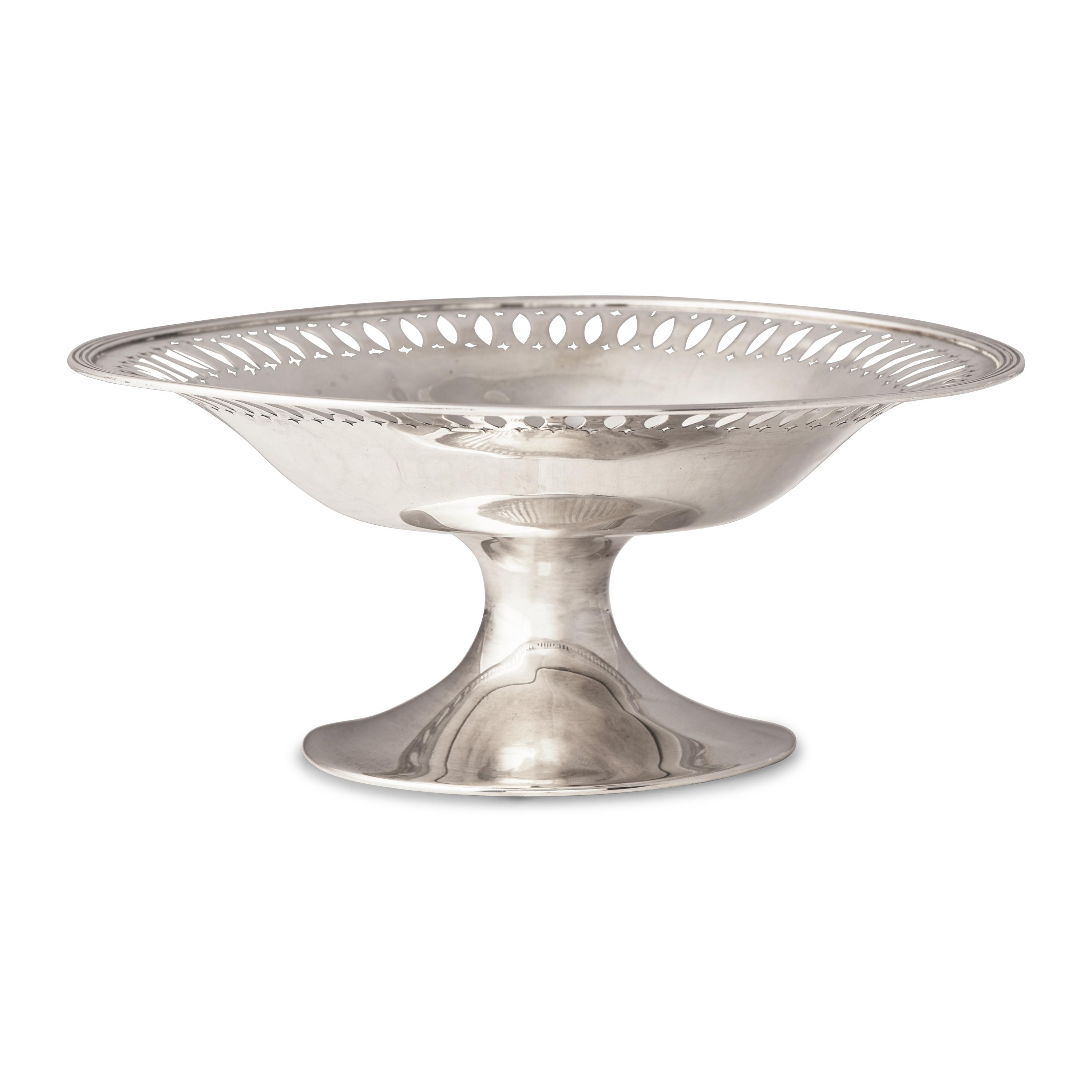 An American Silver Pierced Compote