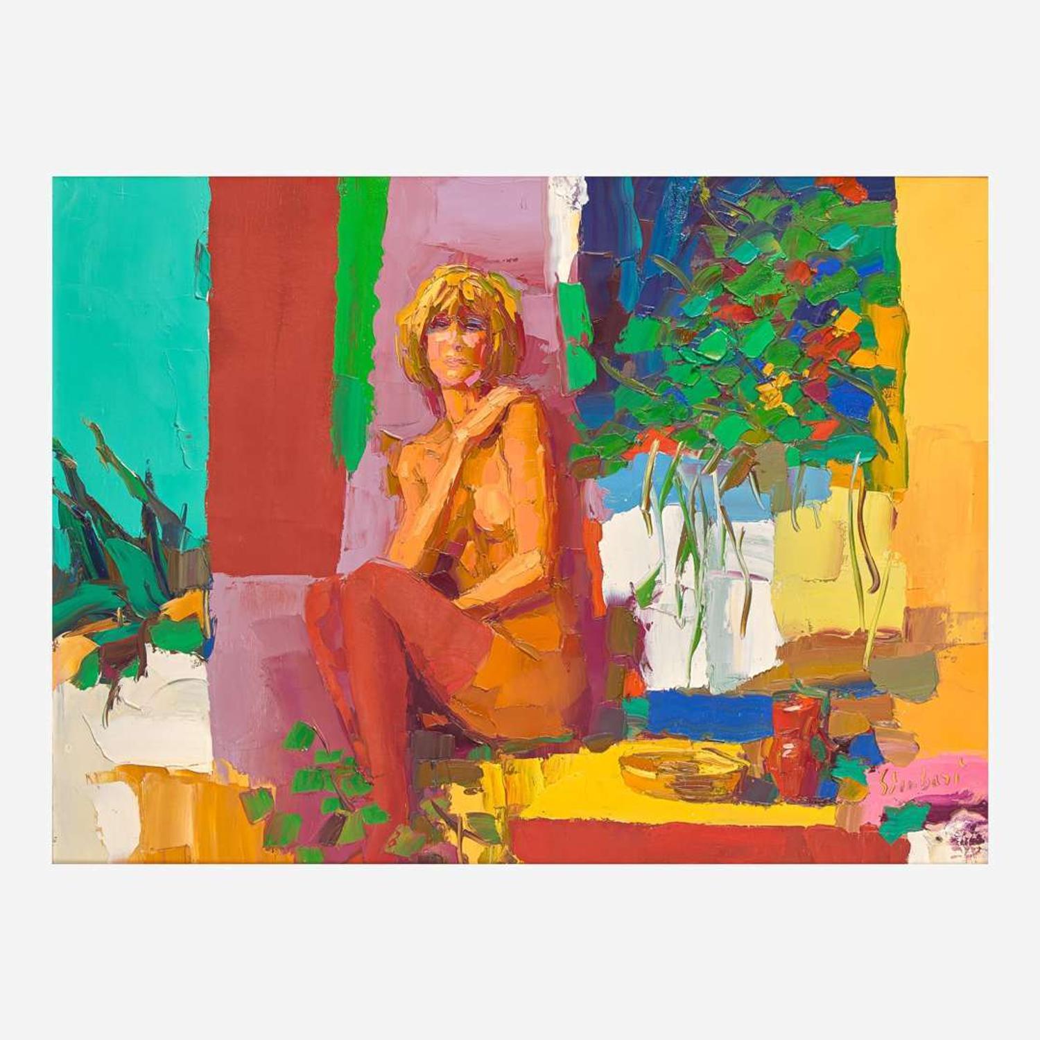 Nicola Simbari (Italian, 1927-2012) Seated Nude