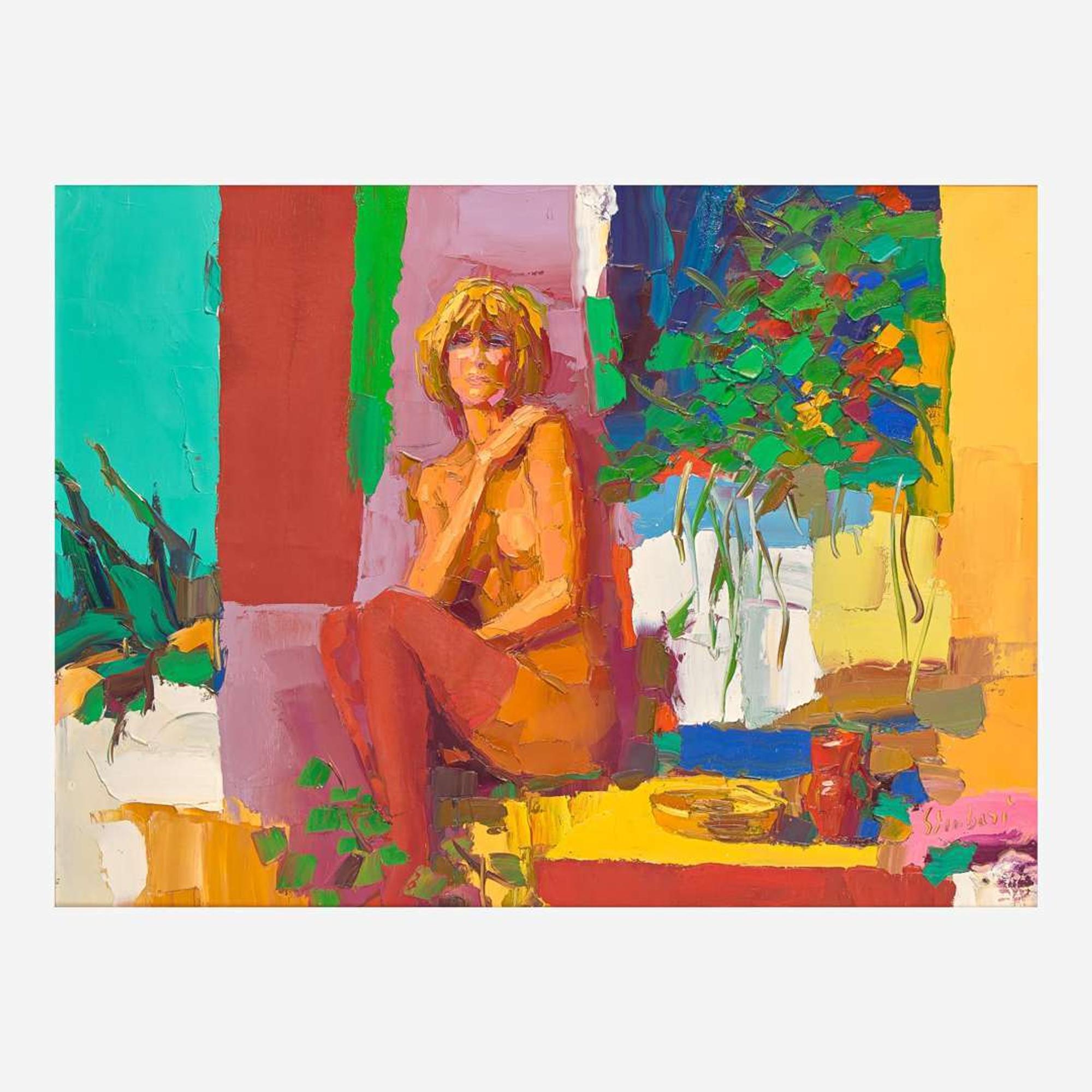 Nicola Simbari (Italian, 1927-2012) Seated Nude