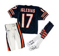 A Unique Juaquin Iglesias Chicago Bears Game Worn Full Uniform Set