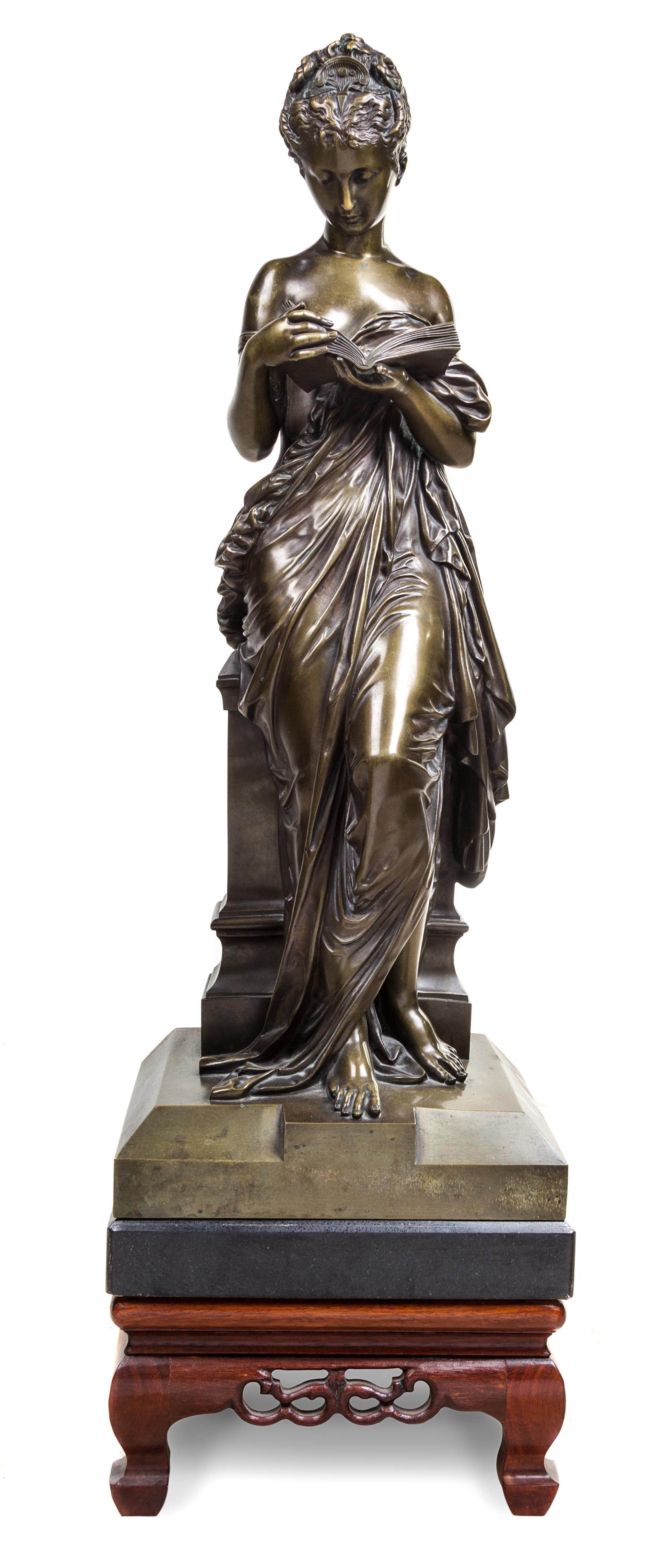 Albert-Ernest Carrier-Belleuse, (French, 1824-1887), Woman with a Book