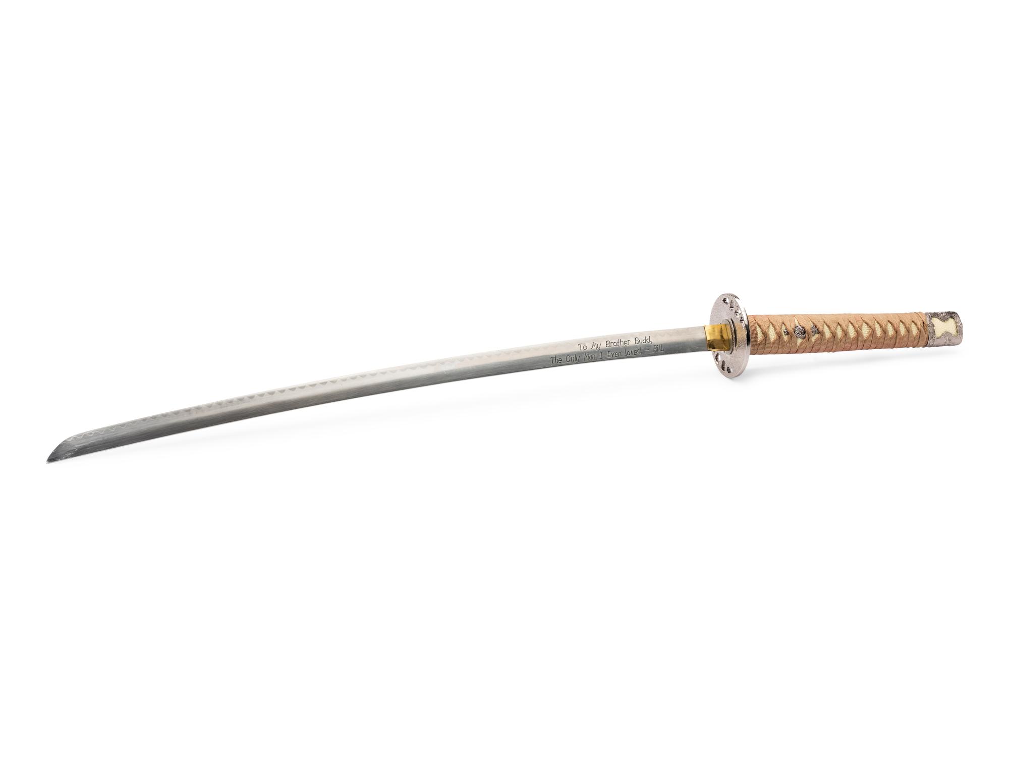 (Film Memorabilia) Prop Sword from Kill Bill . Miramax, 2003.