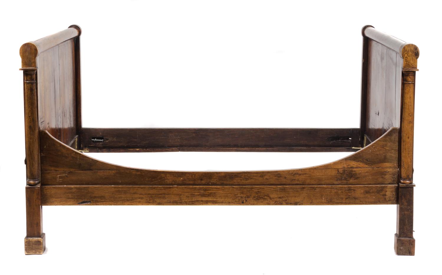 A Louis Philipe Walnut Day Bed Height 41 3/4 inches.