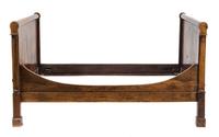 A Louis Philipe Walnut Day Bed Height 41 3/4 inches.