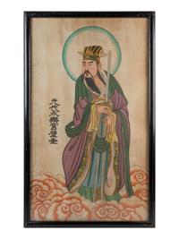 Two Chinese Ink and Color Paintings