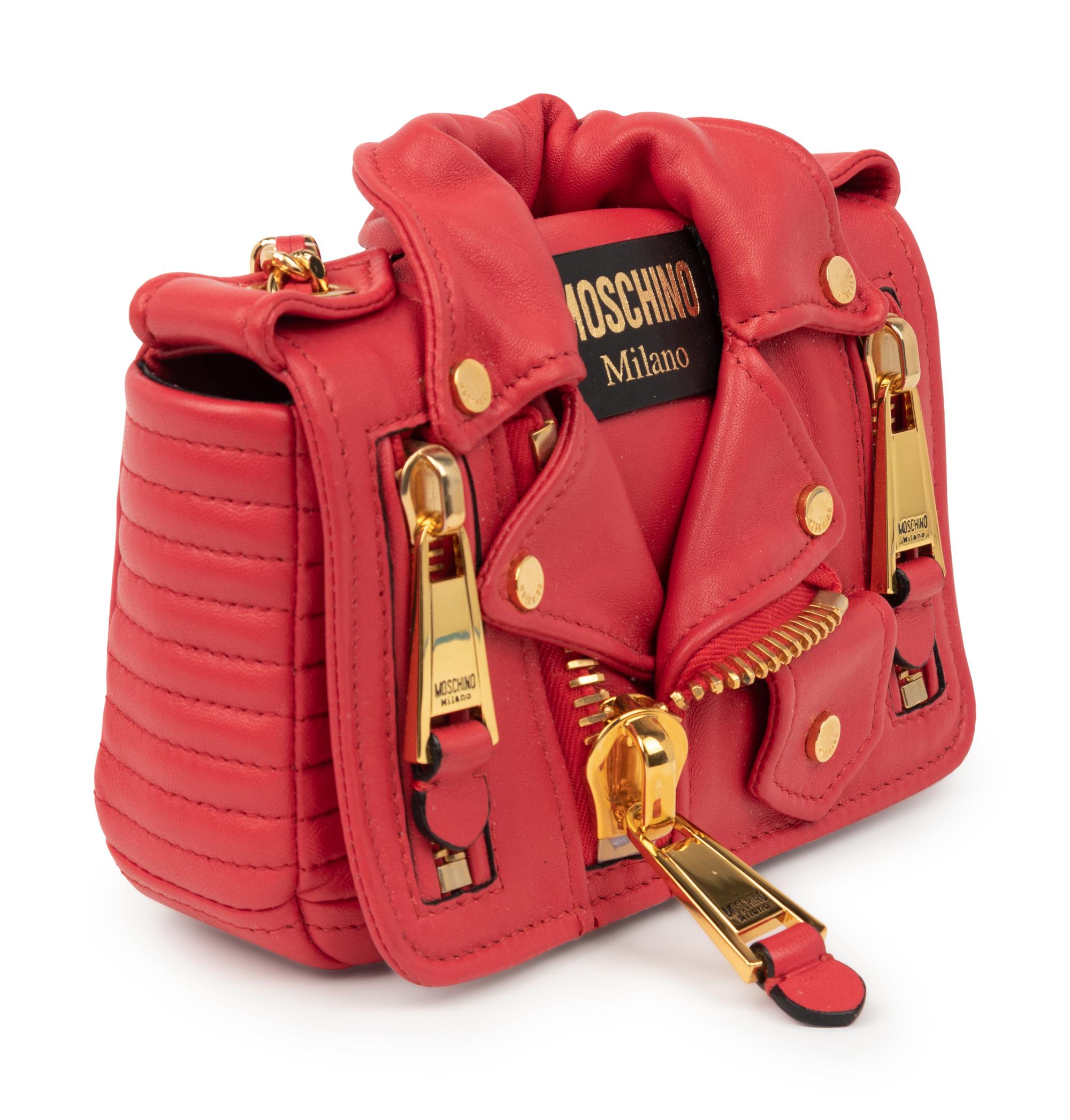 Two Moschino Leather Handbags, c.2015