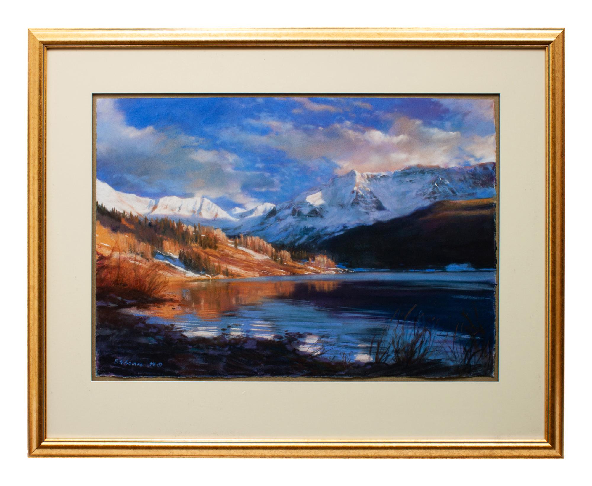 Pastel Mountain Scene