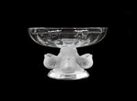 Two Lalique Molded and Frosted Glass Articles