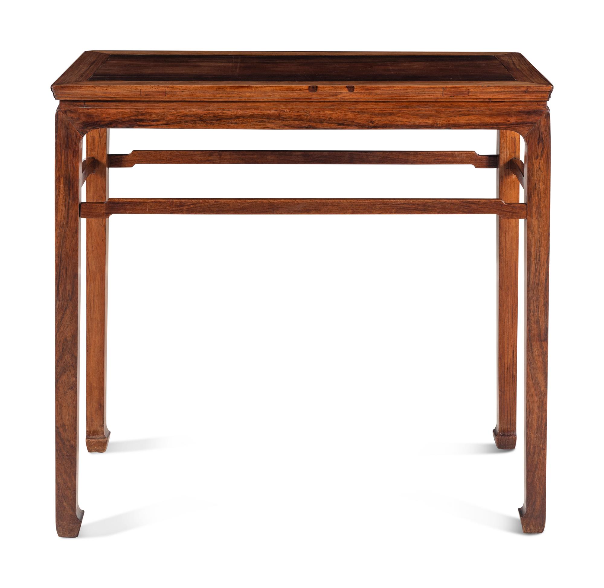 A Chinese Huanghuali Side Table, Tiaozhuo