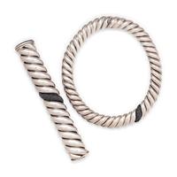 DAVID YURMAN, STERLING SILVER AND BLACK DIAMOND 'PURE FORM CABLE' SET