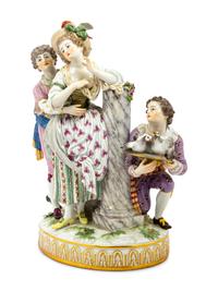 A Meissen Porcelain Gallant Grouping