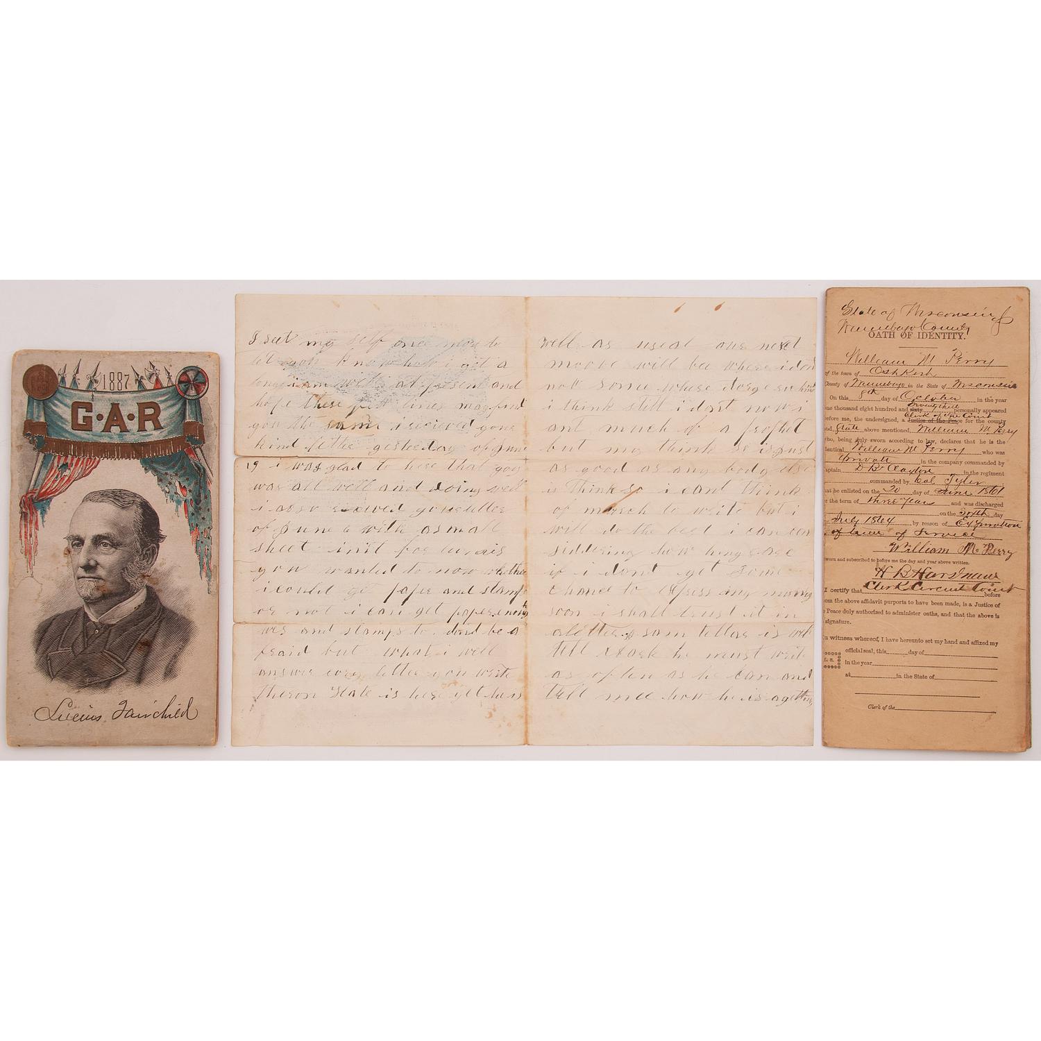 [CIVIL WAR]. Archive of William M. Perry, Ohio 7th Volunteer Infantry.