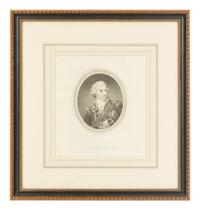 A Group of Six Framed Black and White Engravings of Famous British Figures