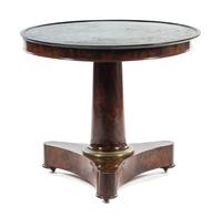 An Empire Mahogany Gueridon Height 28 x diameter 32 1/2 inches. — FIRST HALF 19TH CENTURY