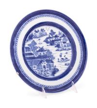 Four Chinese Blue and White Porcelain Plates