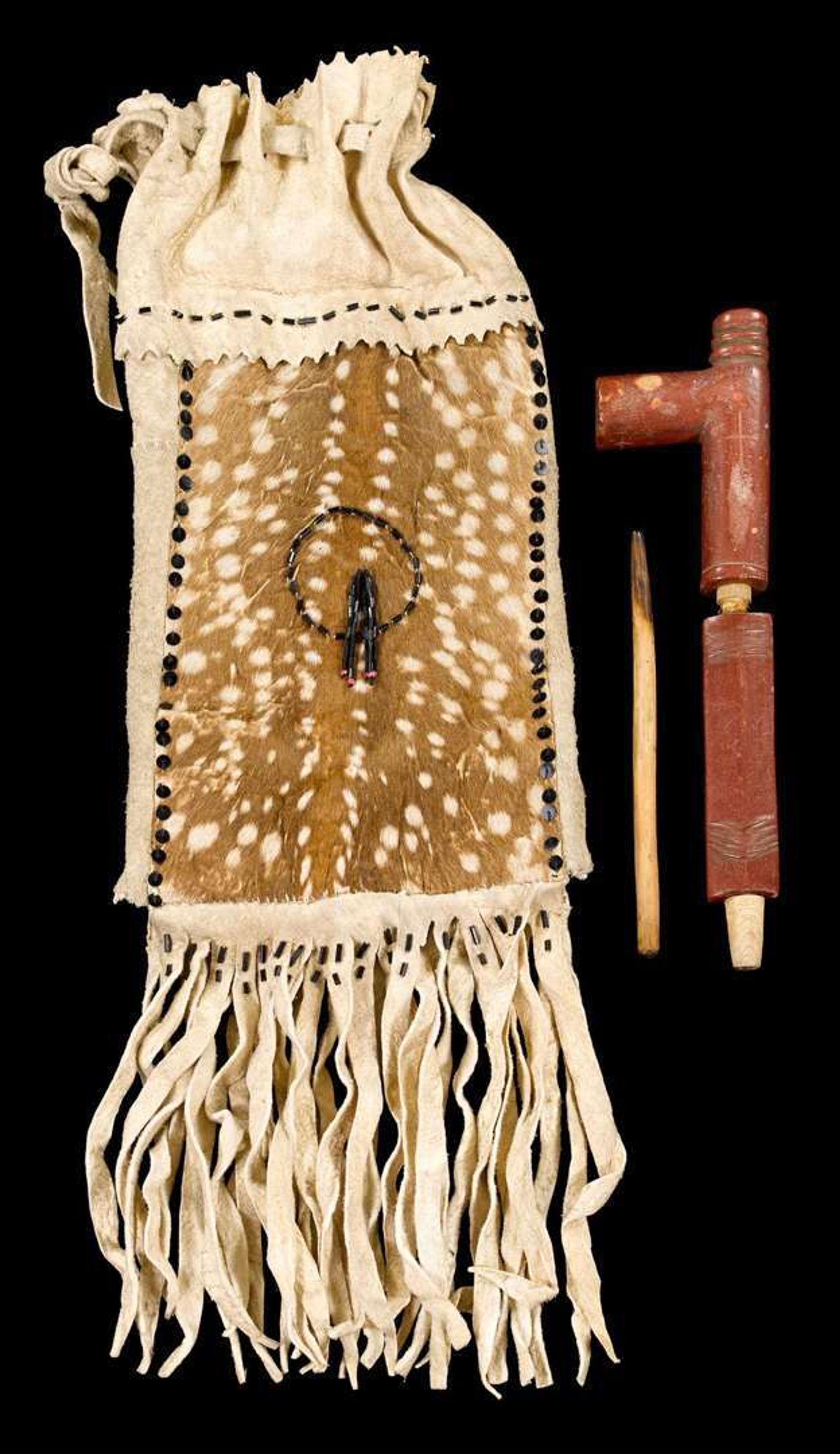 Items associated with John Spotted Bear, survivor of The Battle of the Little Bighorn fort yates, north dakota, 1950s and before