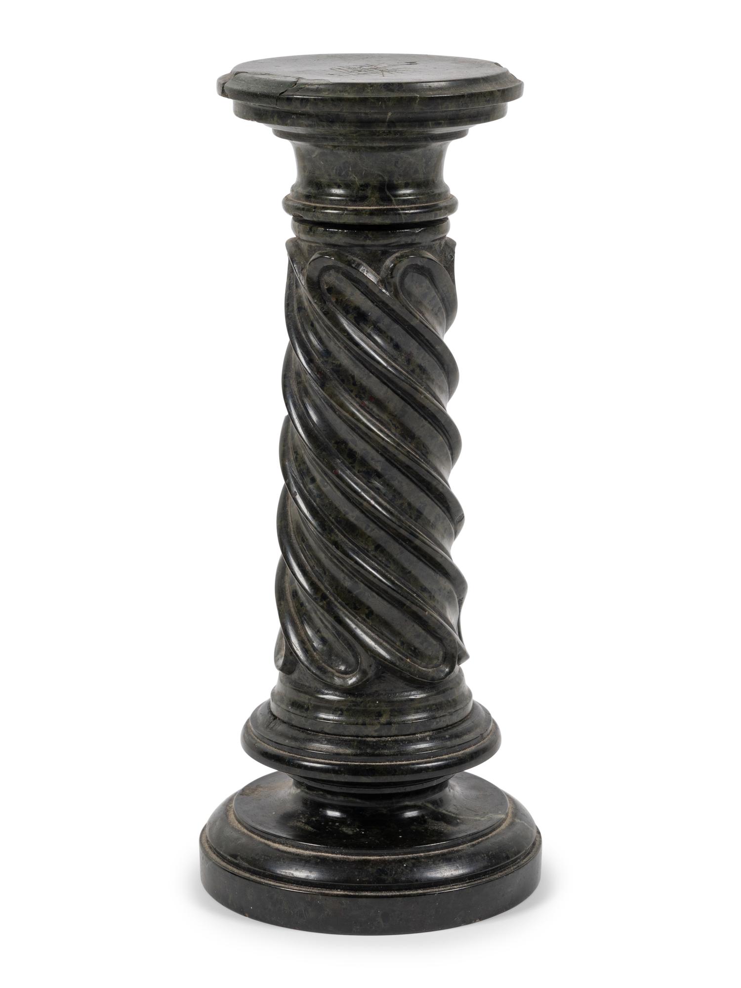 A Grand Tour Style Diminutive Marble Pedestal