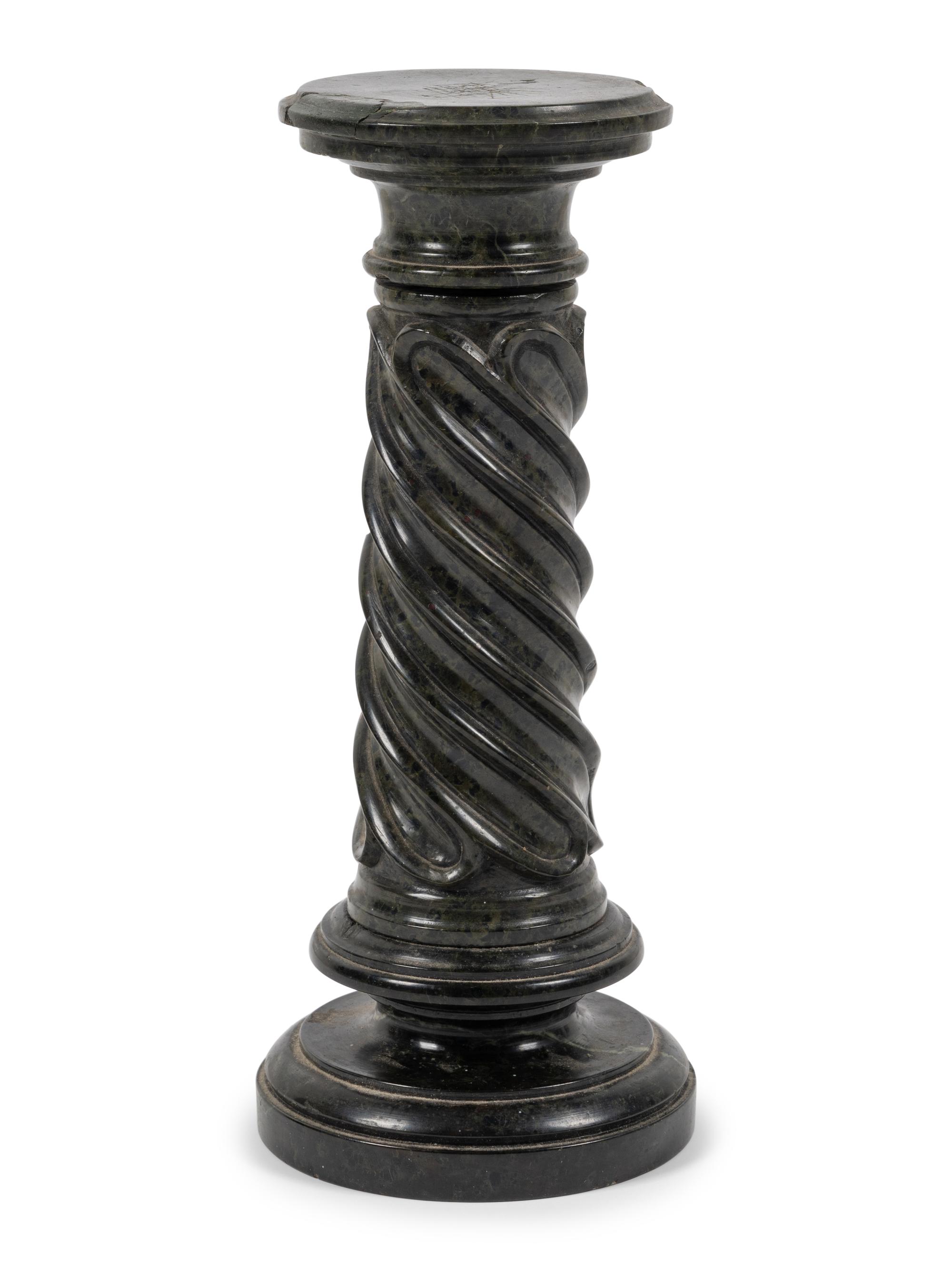 A Grand Tour Style Diminutive Marble Pedestal