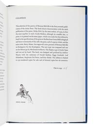 [ARION PRESS]. MELVILLE, Herman (1819-1891). Selected Poems . Barry MOSER (b. 1940), illustrator. San Francisco: Arion Press, 1995.