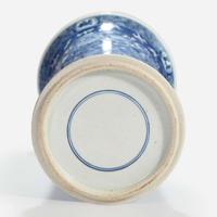 A Chinese blue and white porcelain beaker vase