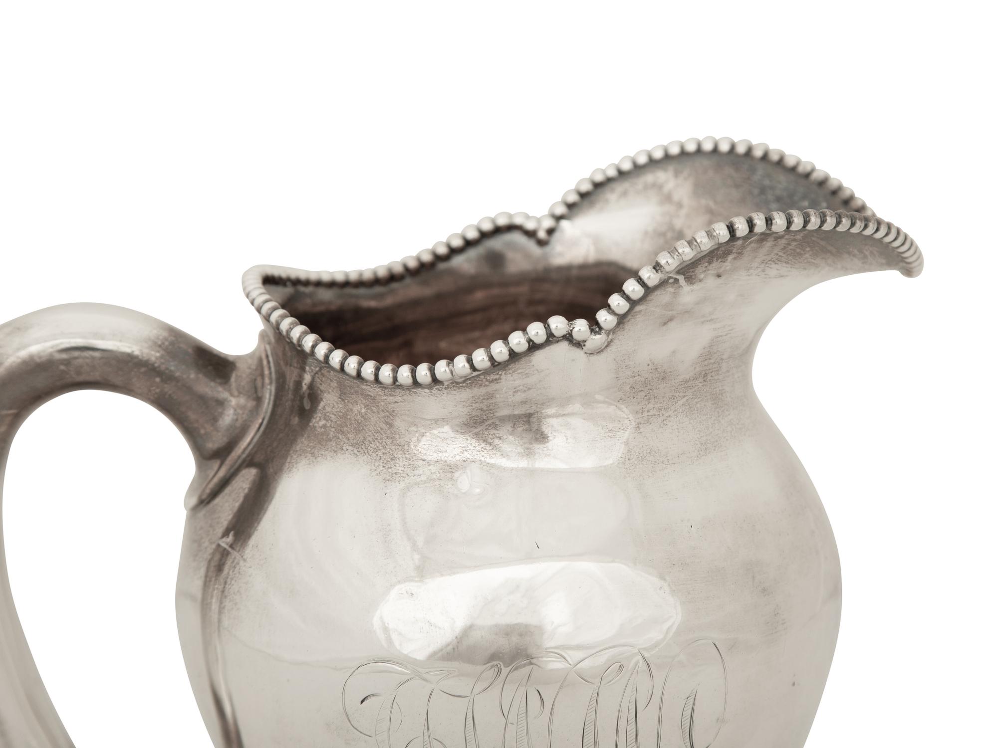 An American Silver Pitcher