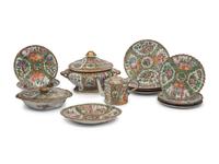 A Group of Rose Medallion Porcelain Articles