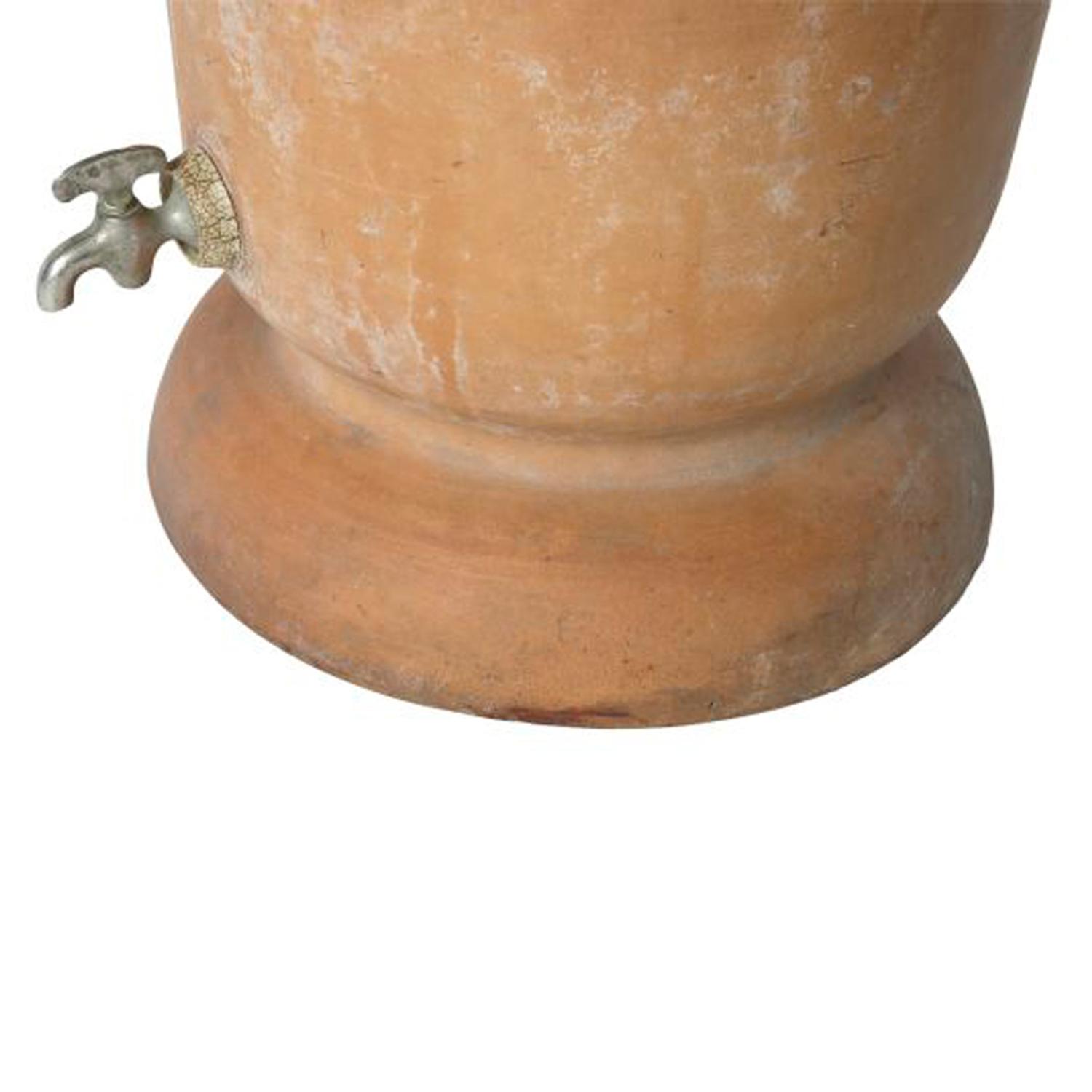 A Terra Cotta Water Filter and Dispenser 15" W x 15" D x 35" H — Argentina, Early 20th Century