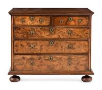 A George II Walnut Chest of Drawers