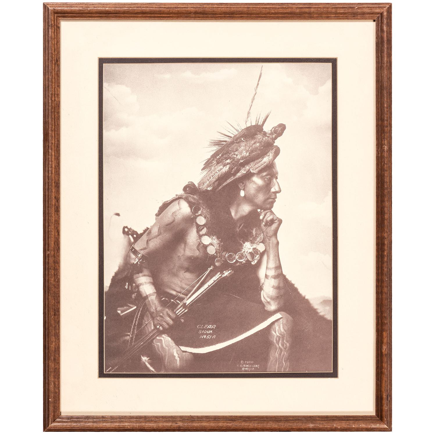 [NATIVE AMERICANS]. A group of 21 prints and photographs of Native American subjects, incl. examples by L.A. Huffman and Detroit Photographic Co.