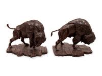 Pair, American Bison , edition 1/9