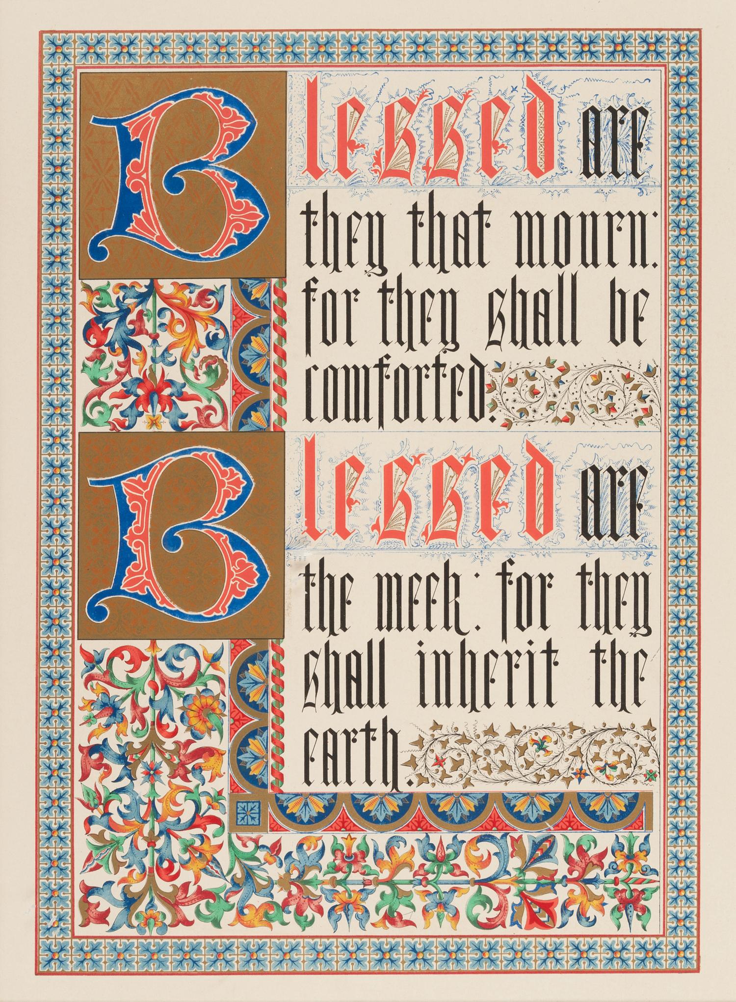 [BIBLES - 19th CENTURY]. A group of 5 Bibles, comprising: