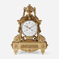 A Louis XVI Style Gilt-Bronze Mantel Clock Lemerle-Charpentier & Cie., Paris, 19th century