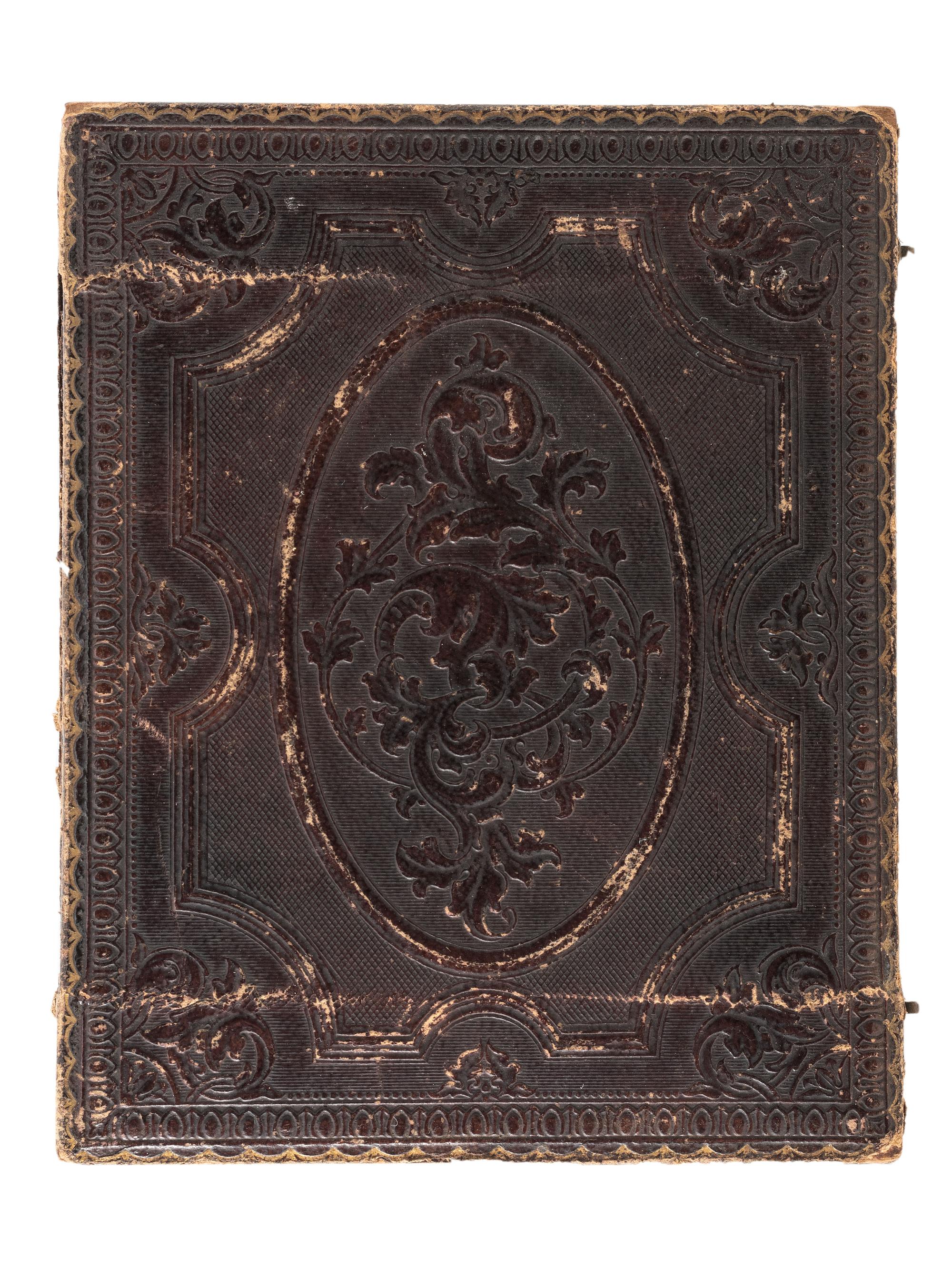[EARLY PHOTOGRAPHY]. A group of 19 daguerreotypes, ambrotypes, tintypes, and CDVs featuring women, a family, and couples, highlighted by half plate daguerreotype of a young couple.