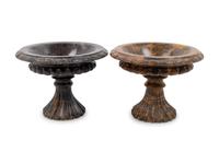Two Italian Marble Tazze